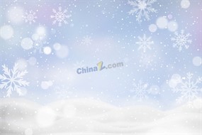 唯美梦幻雪花背景矢量素材
